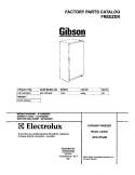 COVER Diagram and Parts List for GFU14F3AW1  Gibson Freezer
