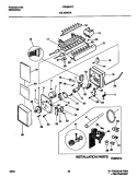 ICE MAKER Diagram and Parts List for FRS26ZRFW3  Frigidaire Refrigerator