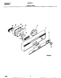 CONTROL PANEL Diagram and Parts List for MDB421RFR0  Frigidaire Dishwasher