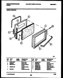 DOOR PARTS Diagram and Parts List for KF320JDH5  Kelvinator Range