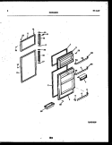 DOOR PARTS Diagram and Parts List for ATG170VNCW1  Frigidaire Refrigerator