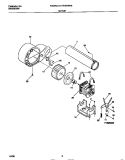 MOTOR Diagram and Parts List for FDE546LBS2  Frigidaire Dryer