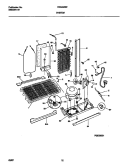 SYSTEM Diagram and Parts List for FRS22ZRFW1  Frigidaire Refrigerator