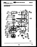 MOTOR PUMP PARTS Diagram and Parts List for SU24C7KYGA  Gibson Dishwasher