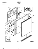 DOOR Diagram and Parts List for MDB531RFR3  Frigidaire Dishwasher