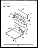 CONSOLE AND CONTROL PARTS Diagram and Parts List for DET250K1W  Kelvinator Dryer