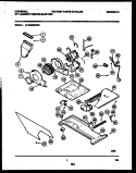 MOTOR, BLOWER AND IDLER ARM ASSEMBL Diagram and Parts List for MLXE62RBWW0  Frigidaire Washer Dryer Combo