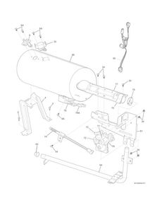 Burner Diagram and Parts List for EFMG517STT0  Electrolux Dryer