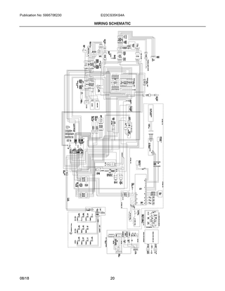 Wiring Schematic Diagram and Parts List for EI23CS35KS4A  Frigidaire Refrigerator