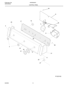 Part Location Diagram of 134115600 Frigidaire PANEL