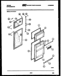 DOOR PARTS Diagram and Parts List for 95-1787-00-04  Tappan Refrigerator