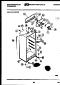 CABINET PARTS Diagram and Parts List for RTG174GCF3D  Frigidaire Refrigerator