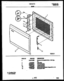 DOOR PARTS Diagram and Parts List for SMS138T1B  Tappan Microwave