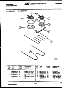 BROILER PARTS Diagram and Parts List for REG36AL5  Frigidaire Range