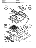 TOP / DRAWER Diagram and Parts List for TGO336BFW1  Tappan Range
