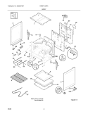 BODY Diagram and Parts List for CWEF310FSA  Westinghouse Range