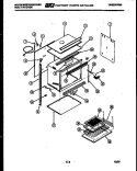 BODY PARTS Diagram and Parts List for KB122G4  Frigidaire Wall Oven
