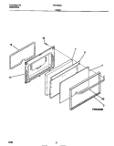 DOOR Diagram and Parts List for FEF350SADC  Frigidaire Range