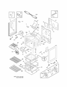 Body Diagram and Parts List for 79072713210  Kenmore Range