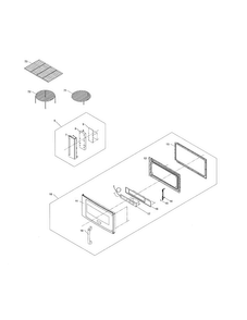 Control Panel/door/miscellaneous Diagram and Parts List for EI30BM60MSA  Electrolux Microwave