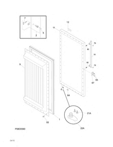 Part Location Diagram of 297440101 Frigidaire PANEL