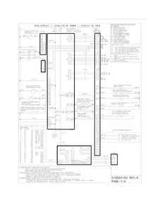 Wiring Diagram Diagram and Parts List for EI30ES55LBA  Electrolux Range