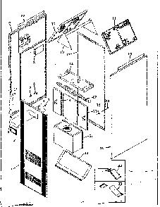 Furnace casing Diagram and Parts List for 867765930  Frigidaire Furnace