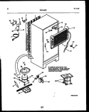 SYSTEM AND AUTOMATIC DEFROST PARTS Diagram and Parts List for ATN130WK2  Frigidaire Refrigerator