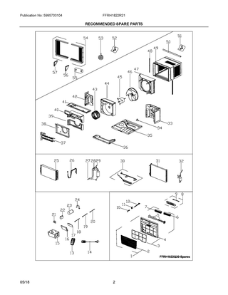Part Location Diagram of 5304512413 Frigidaire COMPRESSOR