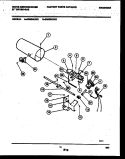 BURNER, IGNITER AND VALVE Diagram and Parts List for DG600AXD2  Frigidaire Dryer