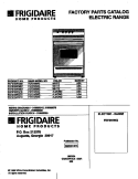 COVER Diagram and Parts List for FEF316WGTC  Frigidaire Range