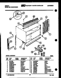 CABINET AND INSTALLATION PARTS Diagram and Parts List for AL08C4EVA  Gibson Air Conditioner