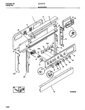 BACKGUARD Diagram and Parts List for GEF357CBTB  Gibson Range