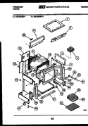 BODY PARTS Diagram and Parts List for RGC434MDW2  Frigidaire Range