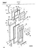DOORS Diagram and Parts List for FRT22INLHB2  Frigidaire Refrigerator