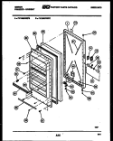 DOOR PARTS Diagram and Parts List for FV16M2WXFC  Gibson Freezer