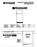 COVER Diagram and Parts List for FRT21TNCW4  Frigidaire Refrigerator