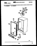 CABINET PARTS Diagram and Parts List for FV13M2WXFC  Gibson Freezer
