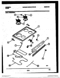 COOKTOP AND BROILER PARTS Diagram and Parts List for CE300SP2W01  Uni Range
