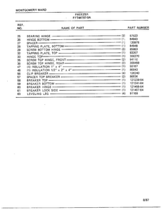 Freezer Page 6 Diagram and Parts List for 44157A-0  Frigidaire Freezer