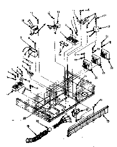 Power Supply Parts Diagram and Parts List for 5644488510  Kenmore Cooktop
