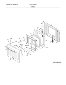 Part Location Diagram of 316575947 Frigidaire HINGE