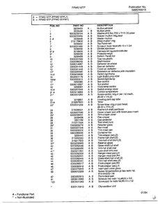 Refrigerator Page 7 Diagram and Parts List for FPWE18TP  Frigidaire Refrigerator