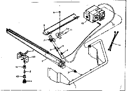 Burner and manifold assembly Diagram and Parts List for 867765930  Frigidaire Furnace