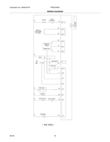 Wiring Diagram Diagram and Parts List for FFBD2406NW8B  Frigidaire Dishwasher