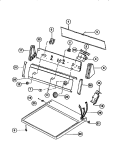 CONSOLE & CONTROLS Diagram and Parts List for F31C336CS0  Frigidaire Dryer