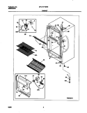 CABINET Diagram and Parts List for MFU14F1GW0  Frigidaire Freezer