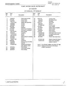 Pump,water Valve,water Inlet Page 2 Diagram and Parts List for 6309A  Frigidaire Washer