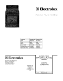 COVER Diagram and Parts List for CEW30DF6GWC  Electrolux Range