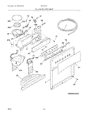 ICE & WATER DISPENSER Diagram and Parts List for FSC23F7HW4  Frigidaire Refrigerator